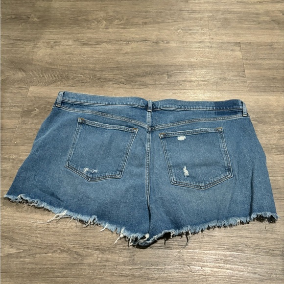 Abercrombie & Fitch The Mom Short High Rise In Medium Destroy Size 36 - Picture 6 of 6